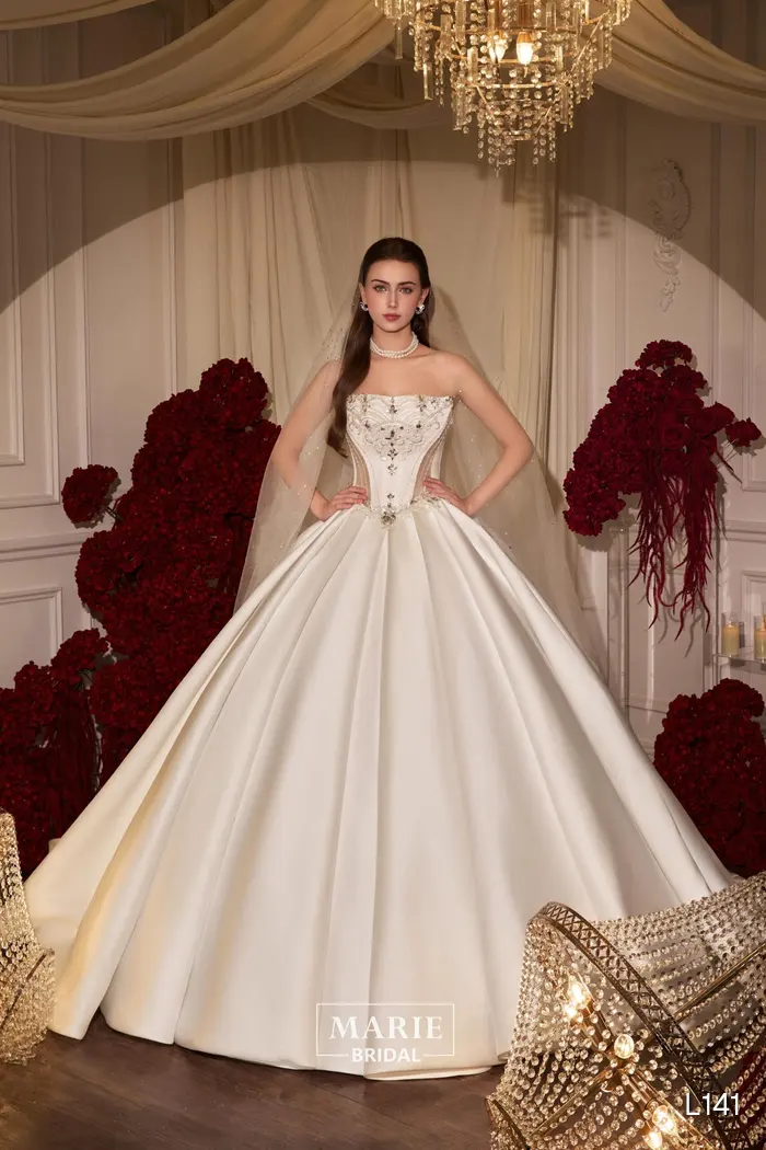 Ball Gown Dress – L141 - Marie Bridal