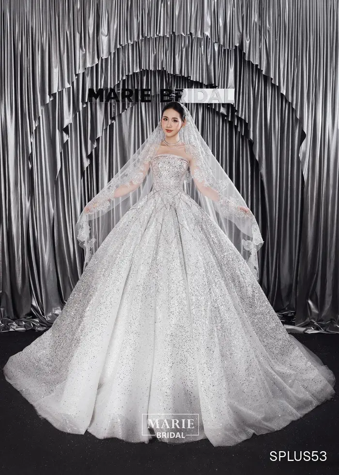 Á Hậu 2 Tâm Như – SPlus53 + có lúp họa tiết như hình - Marie Bridal