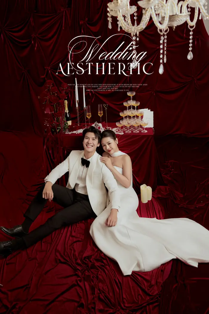 Concept Bàn Tiệc – Phông Đỏ - Marie Bridal