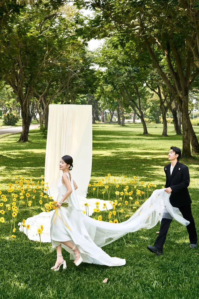 Ngoại cảnh Sài Gòn - ảnh cưới Marie Bridal