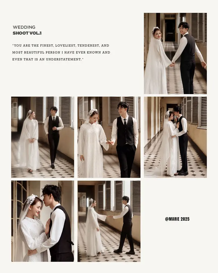 Ngoại cảnh Sài Gòn - ảnh cưới Marie Bridal