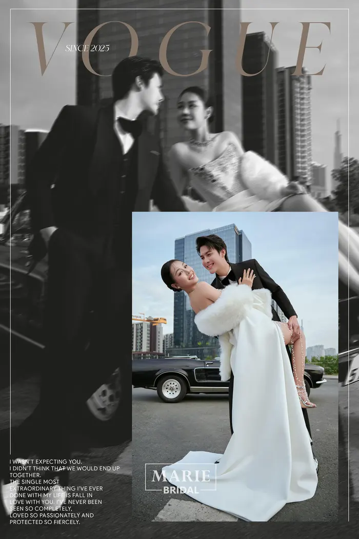 Ngoại cảnh Sài Gòn - ảnh cưới Marie Bridal