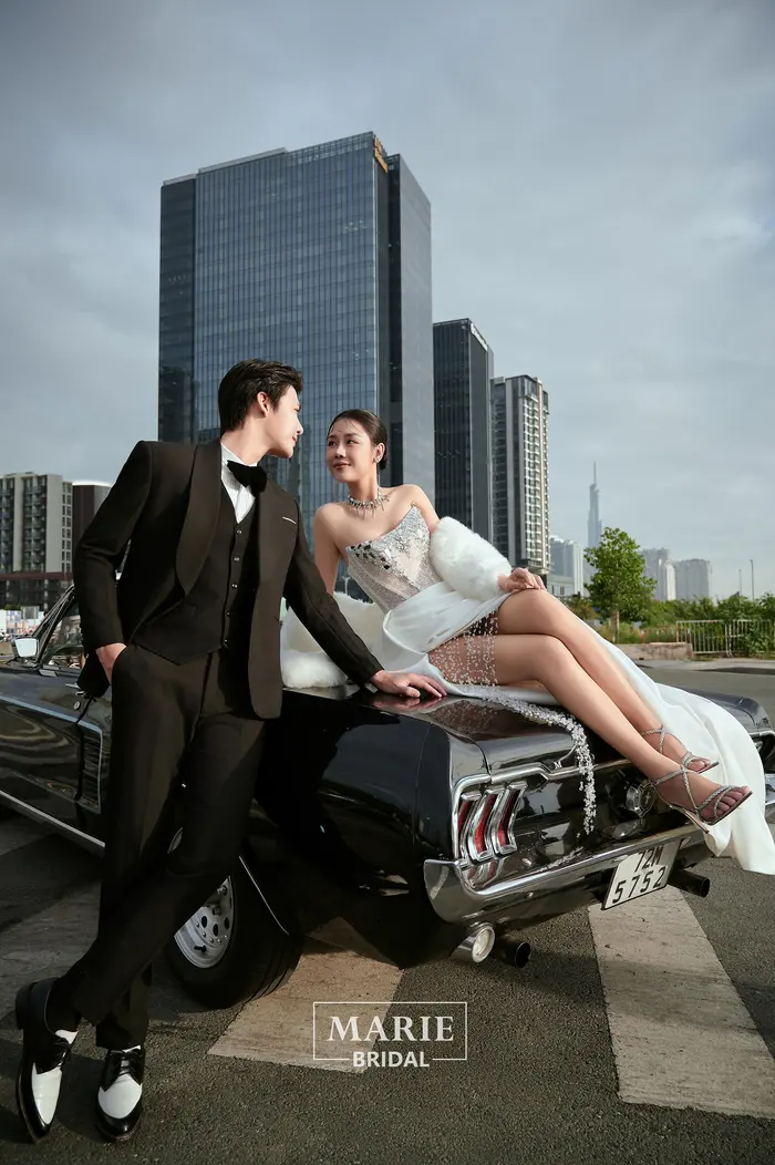 Ngoại cảnh Sài Gòn - ảnh cưới Marie Bridal