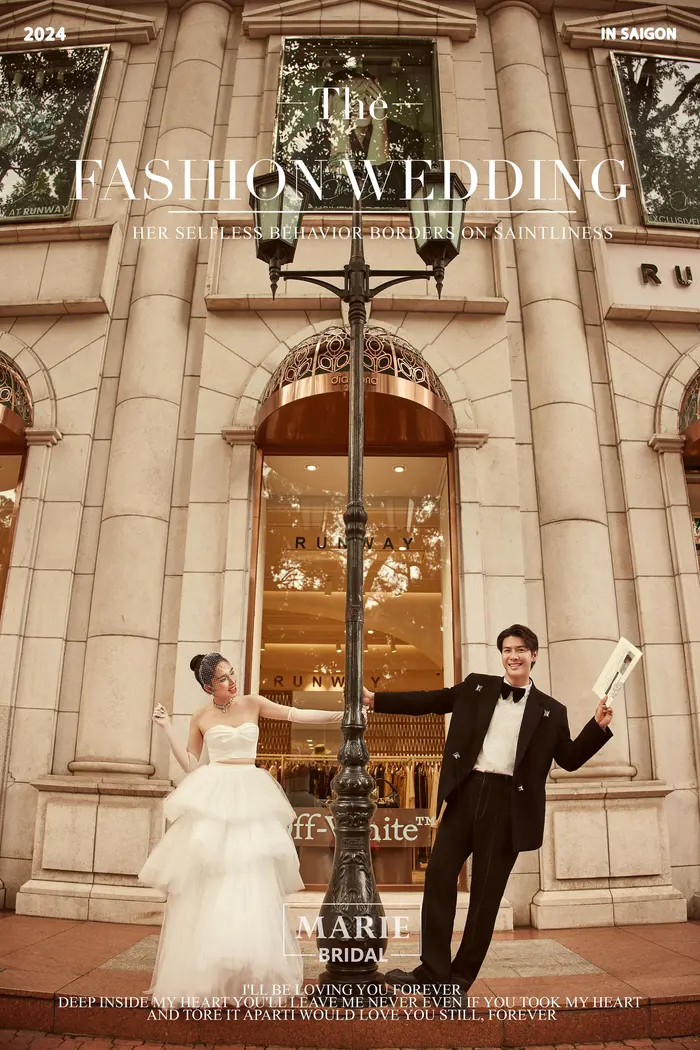Ngoại cảnh Sài Gòn - ảnh cưới Marie Bridal