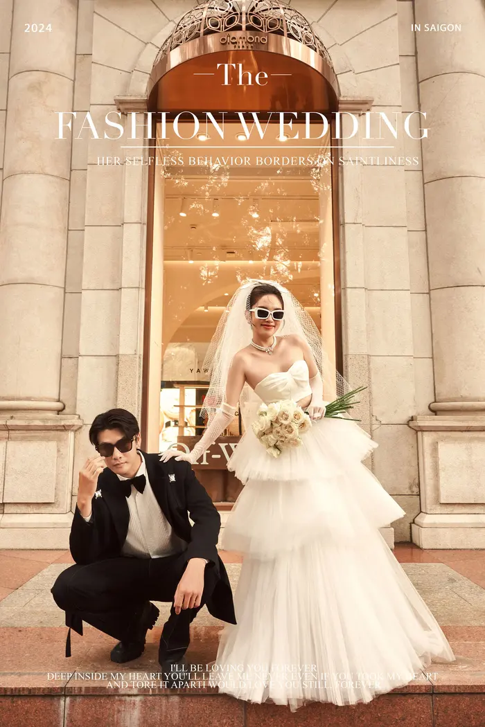 Ngoại cảnh Sài Gòn - ảnh cưới Marie Bridal