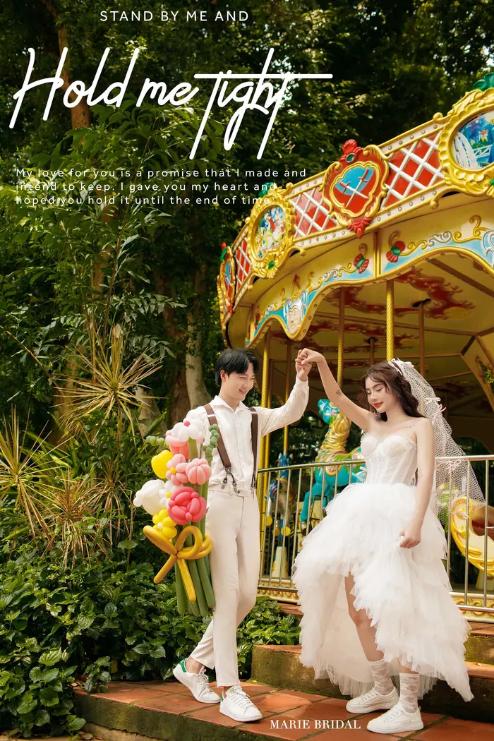 Ngoại cảnh Sài Gòn - ảnh cưới Marie Bridal
