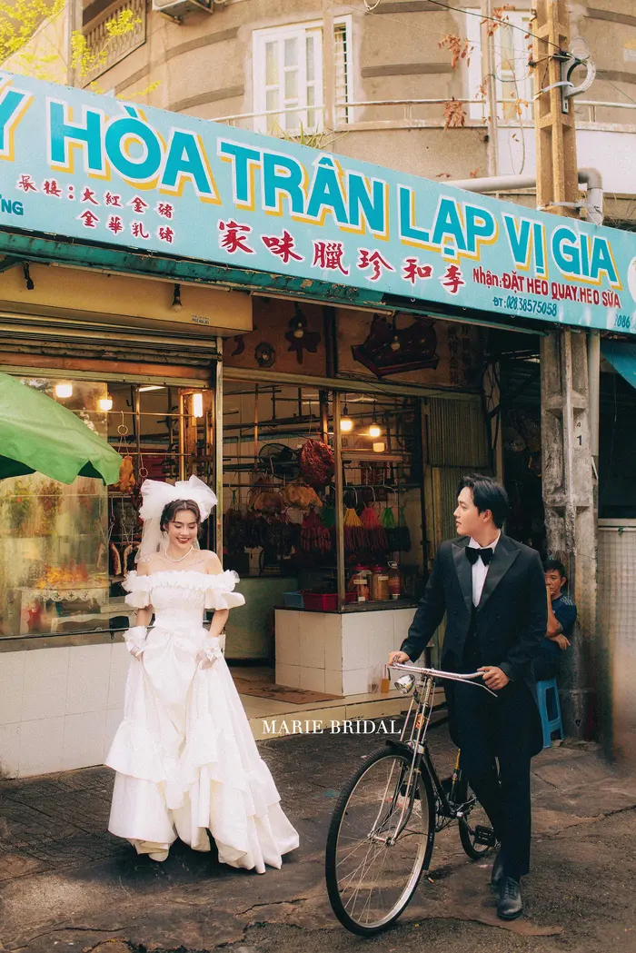 Ngoại cảnh Sài Gòn - ảnh cưới Marie Bridal