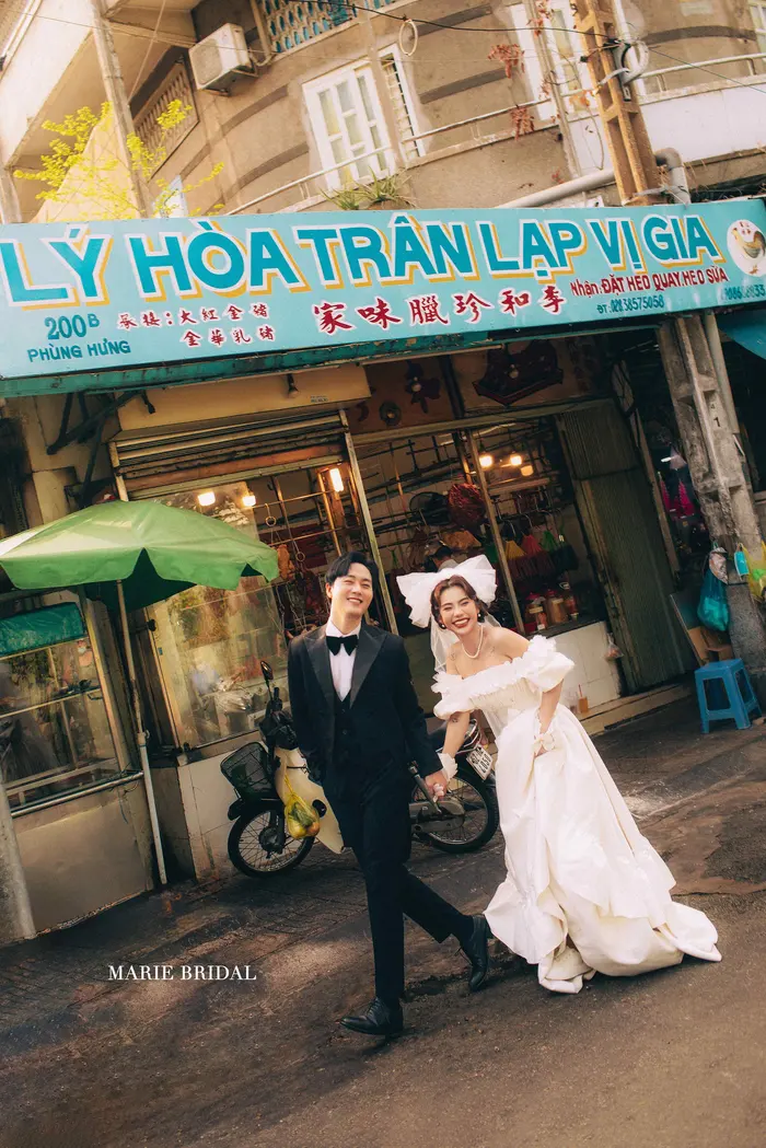 Ngoại cảnh Sài Gòn - ảnh cưới Marie Bridal