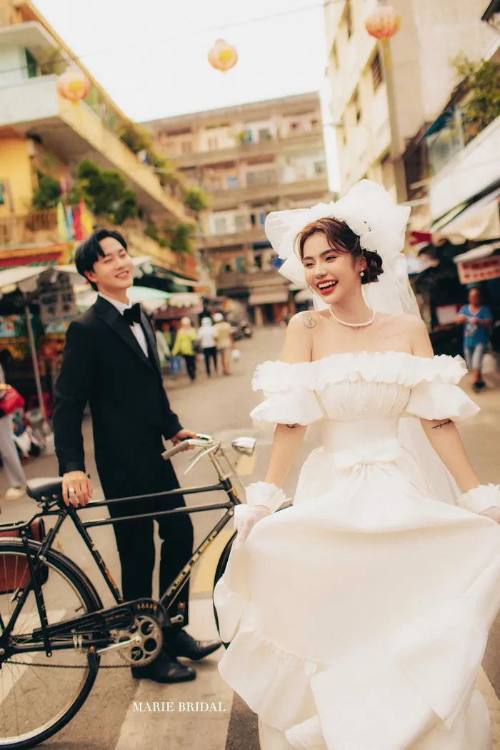 Ngoại cảnh Sài Gòn - ảnh cưới Marie Bridal