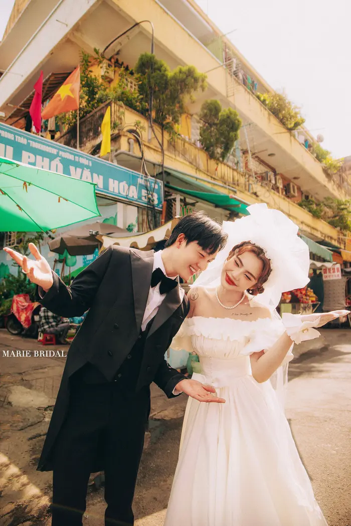 Ngoại cảnh Sài Gòn - ảnh cưới Marie Bridal