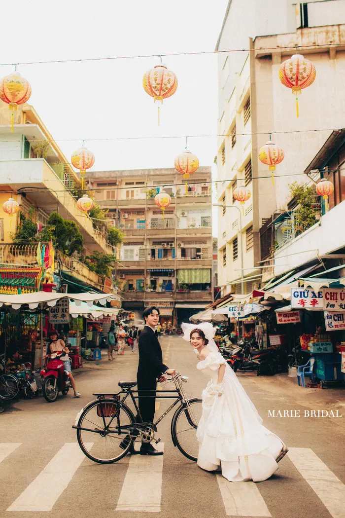 Ngoại cảnh Sài Gòn - ảnh cưới Marie Bridal