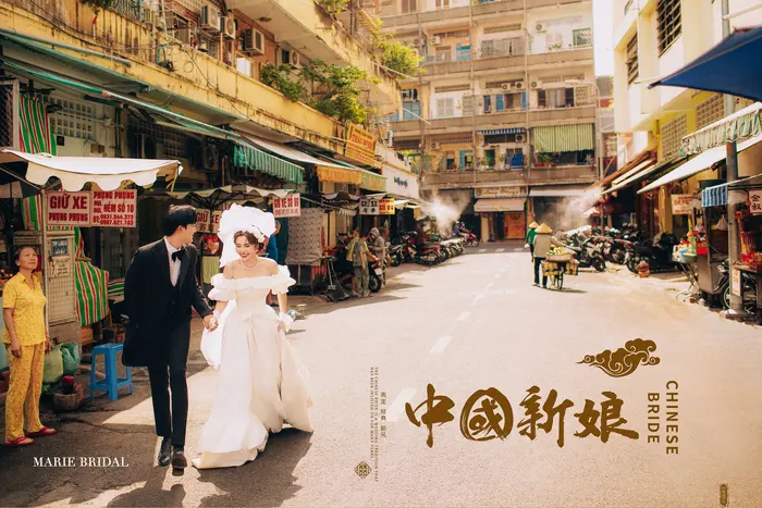 Ngoại cảnh Sài Gòn - ảnh cưới Marie Bridal