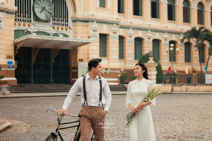 Ngoại cảnh Sài Gòn - ảnh cưới Marie Bridal