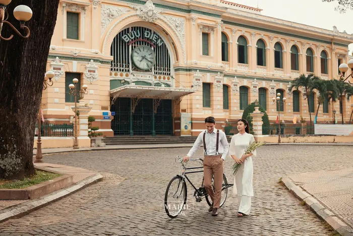 Ngoại cảnh Sài Gòn - ảnh cưới Marie Bridal