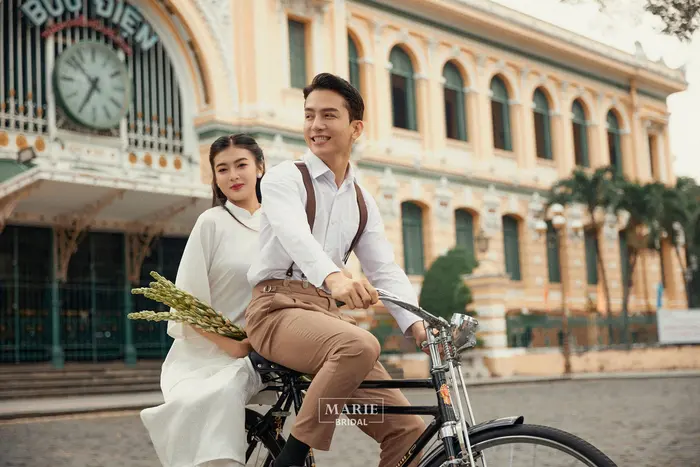 Ngoại cảnh Sài Gòn - ảnh cưới Marie Bridal