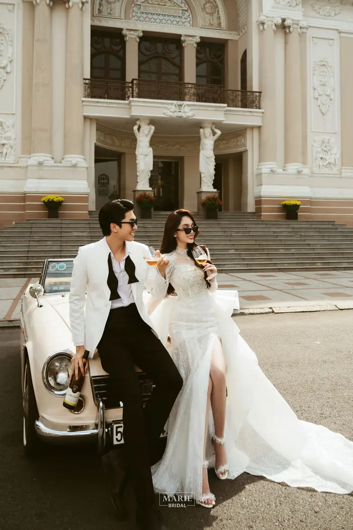 Ngoại cảnh Sài Gòn - ảnh cưới Marie Bridal