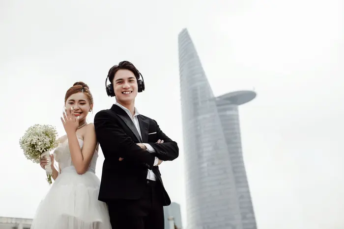 Ngoại cảnh Sài Gòn - ảnh cưới Marie Bridal