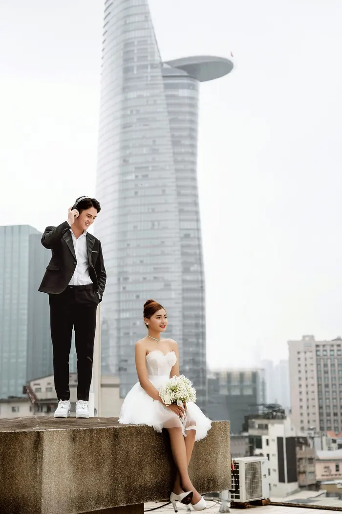 Ngoại cảnh Sài Gòn - ảnh cưới Marie Bridal