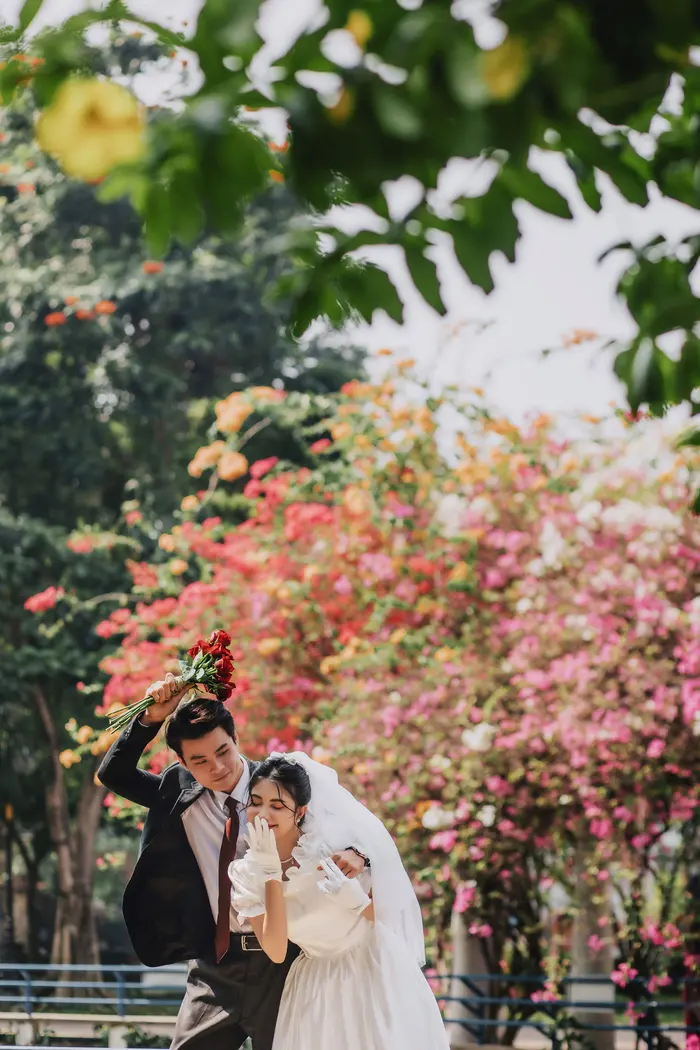 Ngoại cảnh Sài Gòn - ảnh cưới Marie Bridal