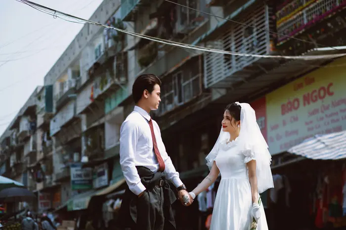 Ngoại cảnh Sài Gòn - ảnh cưới Marie Bridal