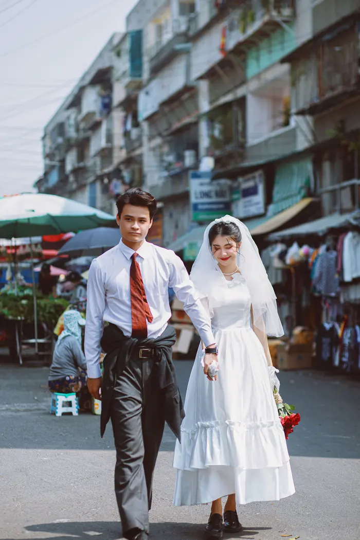 Ngoại cảnh Sài Gòn - ảnh cưới Marie Bridal
