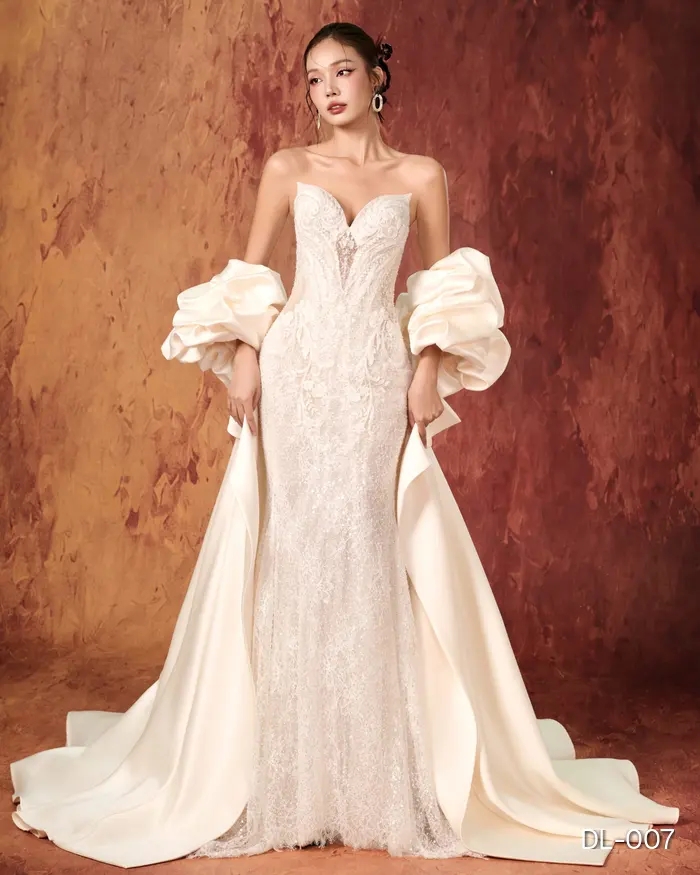Wedding Dress – DL + áo choàng - Marie Bridal